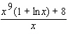 <strong>Find the derivative of the function. </strong> A) B) C) D) E)none of these