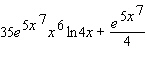 <strong>Find the derivative of the function. </strong> A) B) C) D) E)