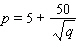 <strong>Demand for your tie-dyed T-shirts is given by the formula where p is the price in dollars you can charge to sell q T-shirts per month. If you currently sell T-shirts for $10 each and you raise price by $2 each month, how fast will the demand drop?</strong> A)80 T-shirts per month B)20,000 T-shirts per month C)400 T-shirts per month D)10 T-shirts per month E)40 T-shirts per month