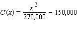 <strong>The marginal cost of producing the   box of computer disks is   and the fixed cost is $150,000. Find the cost function  </strong> A)   B)   C)   D)   E)   <div style=padding-top: 35px> 