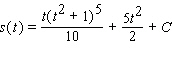 <strong>The velocity of a particle moving in a straight line is given by   Find an expression for the position   after time   .</strong> A)   B)   C)   D)   E)   <div style=padding-top: 35px> 