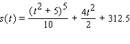 <strong>The velocity of a particle moving in a straight line is given by   . Given that the distance s = 0 at t = 0, find an expression for s in terms of t without any unknown constants.</strong> A)   B)   C)   D)   E)   <div style=padding-top: 35px> 