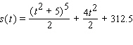 <strong>The velocity of a particle moving in a straight line is given by   . Given that the distance s = 0 at t = 0, find an expression for s in terms of t without any unknown constants.</strong> A)   B)   C)   D)   E)   <div style=padding-top: 35px> 