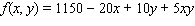 Calculate   when defined.  