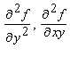 Calculate and evaluate each at . Enter your answers, separated by a comma.