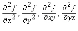 Calculate and evaluate them all at . Choose the correct letter for each question.