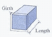The US Postal Service (USPS)will accept only packages with length plus girth no more than 102 inches. (See the figure.) What are the dimensions of the largest volume package the USPS will accept? Express your answer as an ordered triple in the form ( x,y,z ).