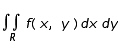 Find , where and R is the indicated domain. (Remember that you often have a choice as to the order of integration.)