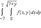 Write the integral with the order of integration reversed (changing the limits of integration as necessary).