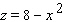 Find the volume under the graph of   over the triangle   and  