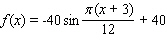 <strong>Model the curve with a sine function. Note that the period of the curve is and its range is , the graph of the sine function is shifted to the right 3 units.</strong> A) B) C) D) E)
