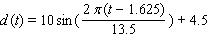 <strong>The depth of water at my favorite surfing spot varies from 9 to 20 feet, depending on the time. Last Sunday high tide occurred at 5:00 A.M. and the next high tide occurred at 6:30 P.M. Use a sine function to model the depth of water as a function of time t in hours since midnight on Sunday morning.</strong> A) B) C) D) E)
