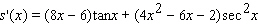 <strong>Find the derivative of the function. </strong> A) B) C) D) E)