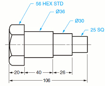 <strong> In the accompanying figure, the item identified as number 2 represents the feature known as the ____.</strong> A) end B) face C) reference point D) seam