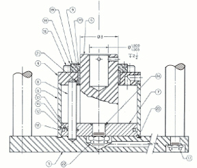 <strong> The accompanying figure shows a _____ drawing.</strong> A) sectioned assembly B) partitioned assembly C) reversed assembly D) connected assembly