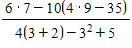 <strong>Evaluate the expression.  </strong> A) -3 B) -1 C) 7 D) 2 E) 1 <div style=padding-top: 35px> 