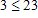 <strong>Write the following statement as a mathematical expression. Three is less than twenty-three.</strong> A) B) C) D) E)