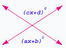 <strong>In the figure below, a = 10 , b = 5 , c = 8 , and d = 43 . Find x . </strong> A) 25 B) 20 C) 19 D) 24 E) 18