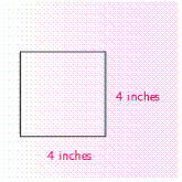 <strong>Find the area of the figure. </strong> A) 20 square inches B) 8 square inches C) 12 inches D) 16 square inches E) 8 inches