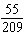 Reduce the fraction to lowest terms.  