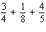 Find the LCD for each of the following; then perform the indicated operation. Enter a fraction as your answer, as necessary.