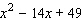<strong>Evaluate the expression when x is 9. </strong> A) B) C) D) E)
