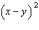 Evaluate the expression when x is -1 and y is 6.
