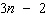 Find the first four numbers of the sequence by substituting the counting numbers, in order, into the following expression. The first term is __________. The second term is __________. The third term is __________. The fourth term is __________.