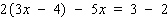 <strong>Solve the equation. Apply the distributive property to remove the parentheses, then simplify each side before using the addition property of equality. </strong> A) B) C) D) E)