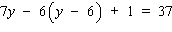 Solve the equation. Apply the distributive property to remove the parentheses, then simplify each side before using the addition property of equality. __________