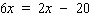 Solve the equation.  