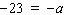 Solve the equation by multiplying both sides by -1. __________
