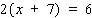Solve the equation.  