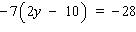 Solve the equation.  