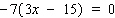 Solve the equation.  