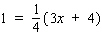 Solve the equation.  