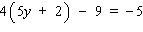 Solve the equation.  