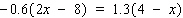 Solve the equation.  
