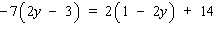 Solve the equation.  