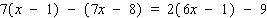 Solve the equation.  