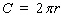 The circumference of a circle is given by the formula . Find if the circumference is 220 meters and is . __________ meters