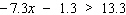 Solve the inequality. Graph the solution set.  