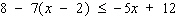Solve the inequality. Graph the solution set.  