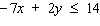 Solve for y .  