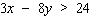 Solve for y .  