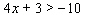 Graph the solution set for the compound inequality.   and  