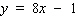 For the following equation, complete the given table.