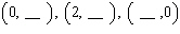<strong>For the following equation, complete the given ordered pairs. </strong> A) B) C) D) E)