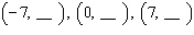 <strong>For the following equation, complete the given ordered pairs. </strong> A) B) C) D) E)
