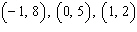 <strong>Complete the given ordered pairs for the equation. </strong> A) B) C) D) E)